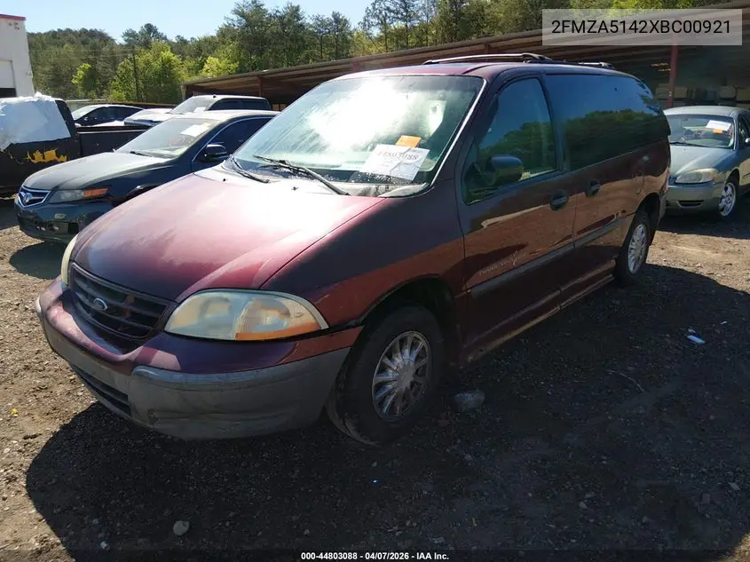 1999 Ford Windstar Lx VIN: 2FMZA5142XBC00921 Lot: 44803088