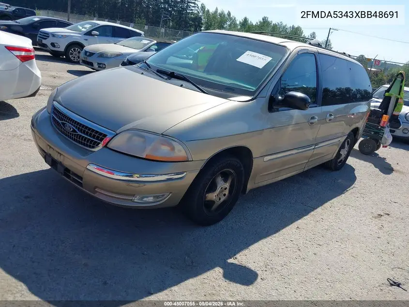 1999 Ford Windstar Sel VIN: 2FMDA5343XBB48691 Lot: 45007055