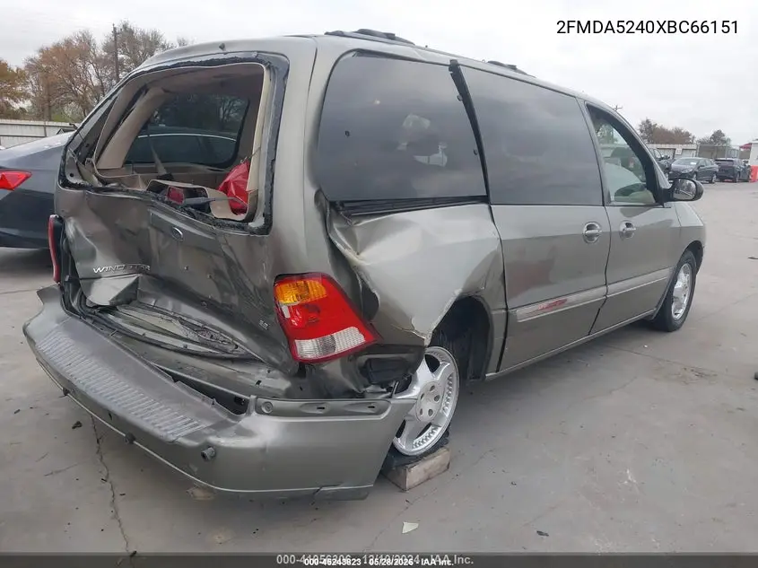 1999 Ford Windstar Se VIN: 2FMDA5240XBC66151 Lot: 45243823