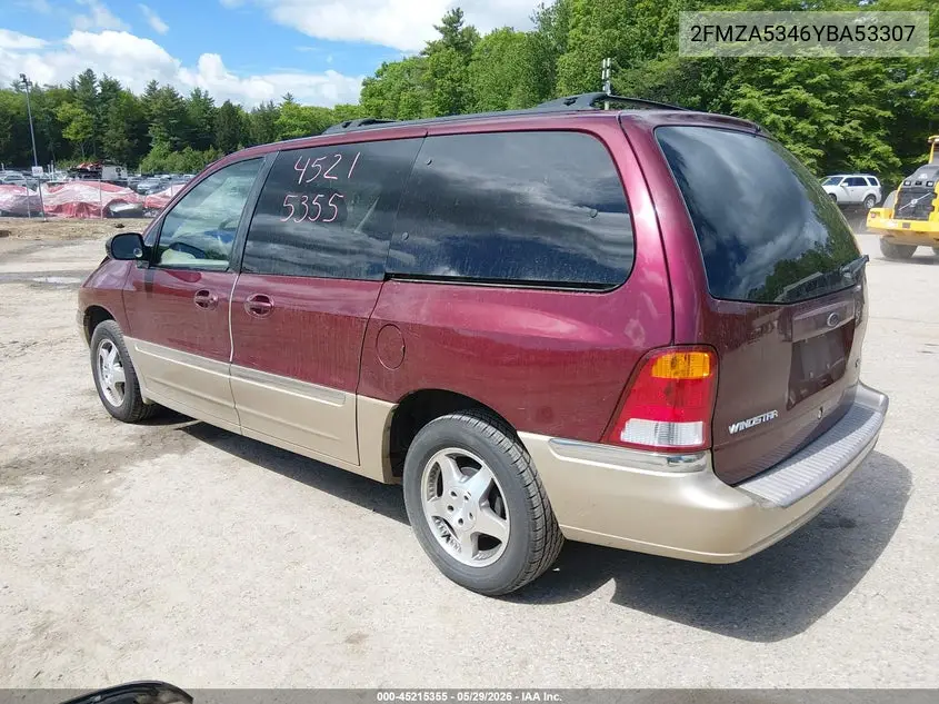 2000 Ford Windstar Limited/Sel VIN: 2FMZA5346YBA53307 Lot: 45215355