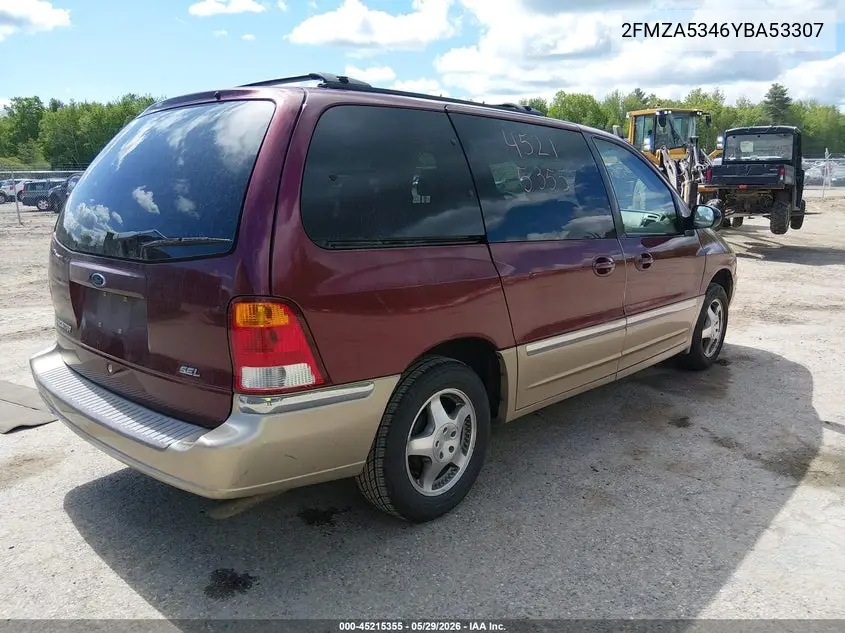 2000 Ford Windstar Limited/Sel VIN: 2FMZA5346YBA53307 Lot: 45215355