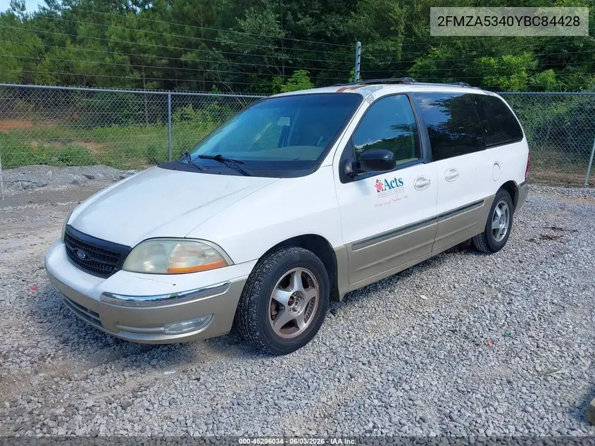 2000 Ford Windstar Limited/Sel VIN: 2FMZA5340YBC84428 Lot: 45296034