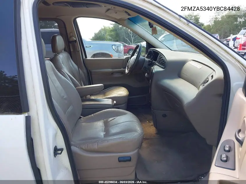 2000 Ford Windstar Limited/Sel VIN: 2FMZA5340YBC84428 Lot: 45296034