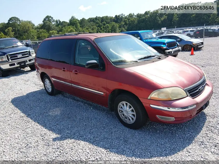 2000 Ford Windstar Se VIN: 2FMDA524XYBC63646 Lot: 45525602