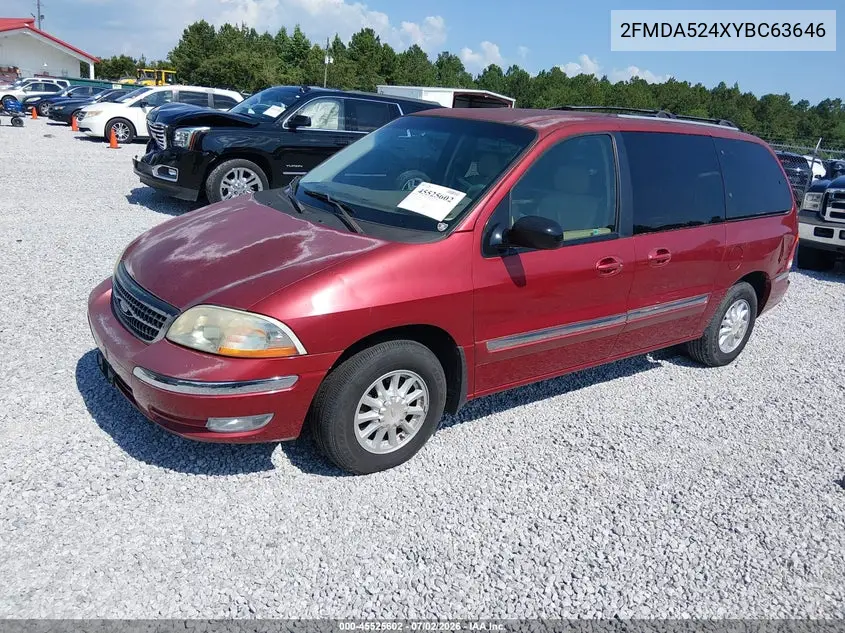 2000 Ford Windstar Se VIN: 2FMDA524XYBC63646 Lot: 45525602
