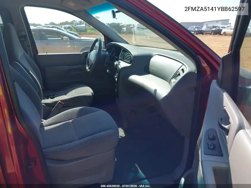 2000 Ford Windstar Lx VIN: 2FMZA5141YBB62597 Lot: 45528029
