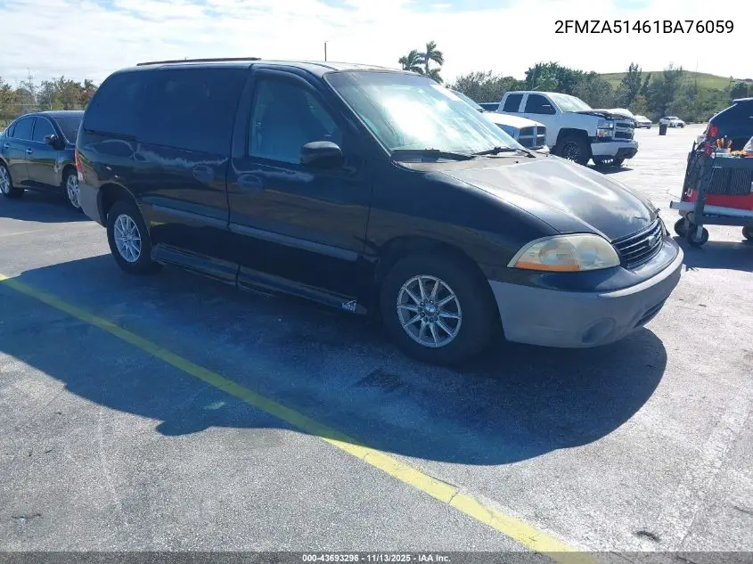 2001 Ford Windstar Lx VIN: 2FMZA51461BA76059 Lot: 43693296