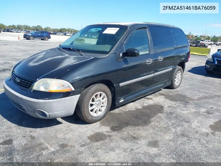 2001 Ford Windstar Lx VIN: 2FMZA51461BA76059 Lot: 43693296