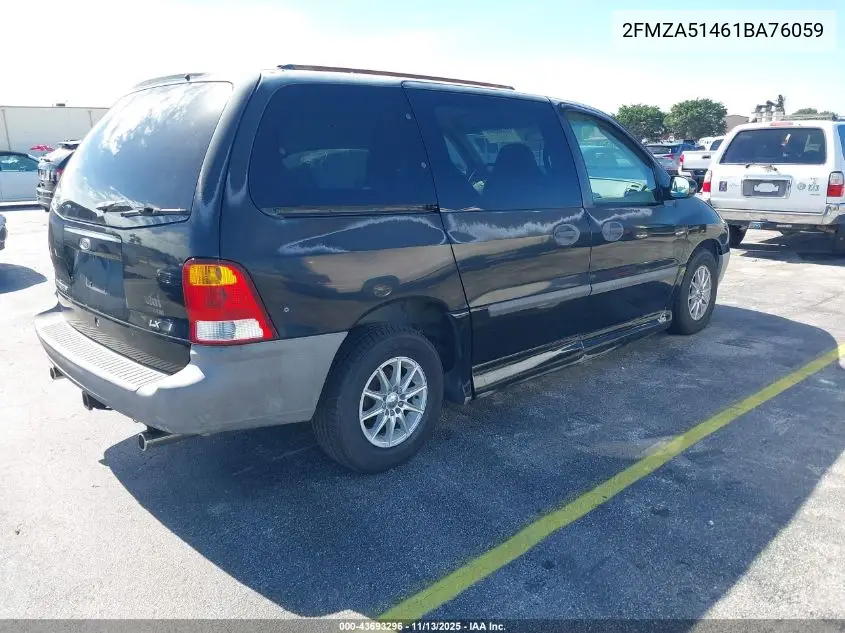 2001 Ford Windstar Lx VIN: 2FMZA51461BA76059 Lot: 43693296