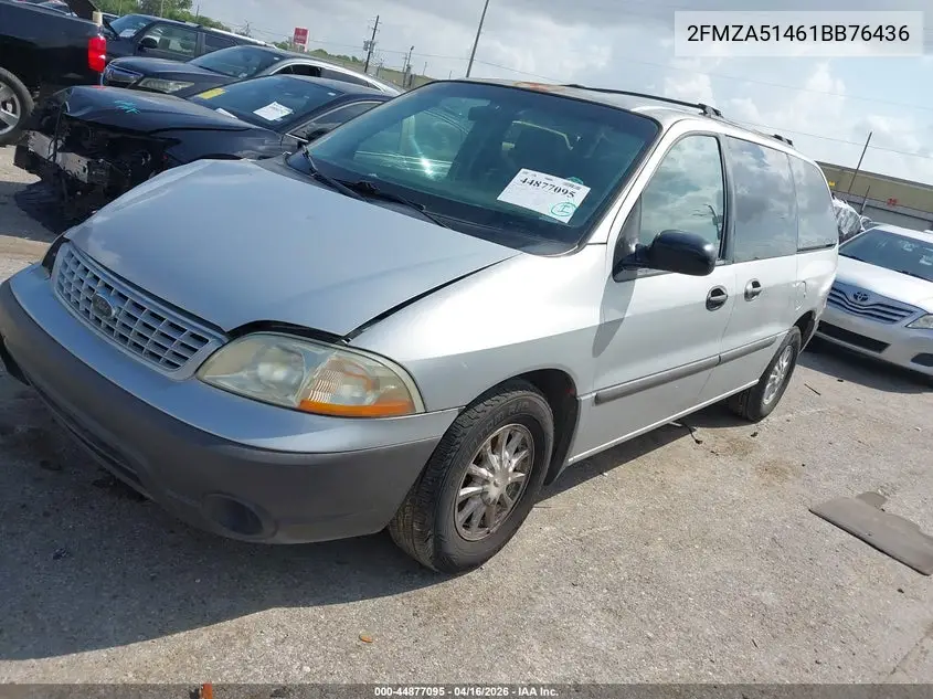 2001 Ford Windstar Lx VIN: 2FMZA51461BB76436 Lot: 44877095