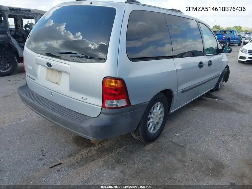 2001 Ford Windstar Lx VIN: 2FMZA51461BB76436 Lot: 44877095