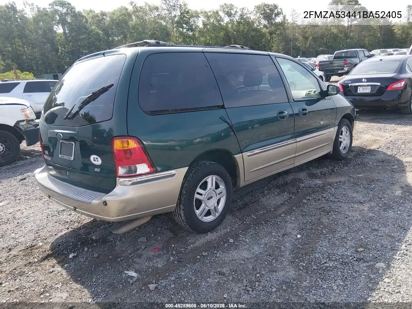 2001 Ford Windstar Sel VIN: 2FMZA53441BA52405 Lot: 45289608