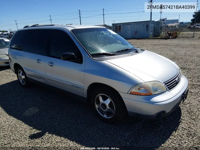 2001 Ford Windstar Se Sport VIN: 2FMDA57421BA40399 Lot: 45391000