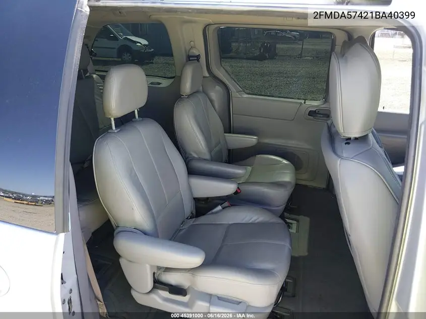 2001 Ford Windstar Se Sport VIN: 2FMDA57421BA40399 Lot: 45391000