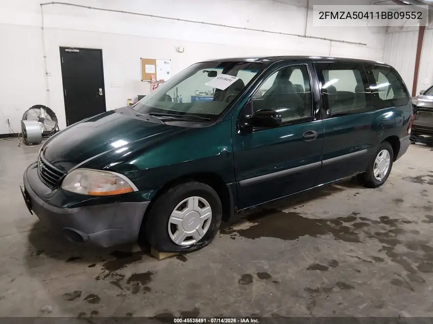 2001 Ford Windstar Lx VIN: 2FMZA50411BB09552 Lot: 45538491