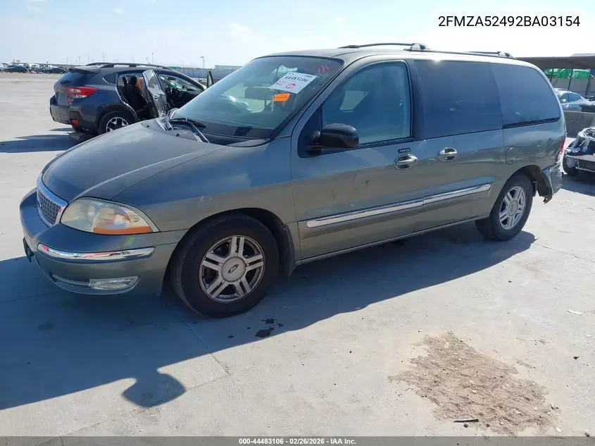 2002 Ford Windstar Se VIN: 2FMZA52492BA03154 Lot: 44483106