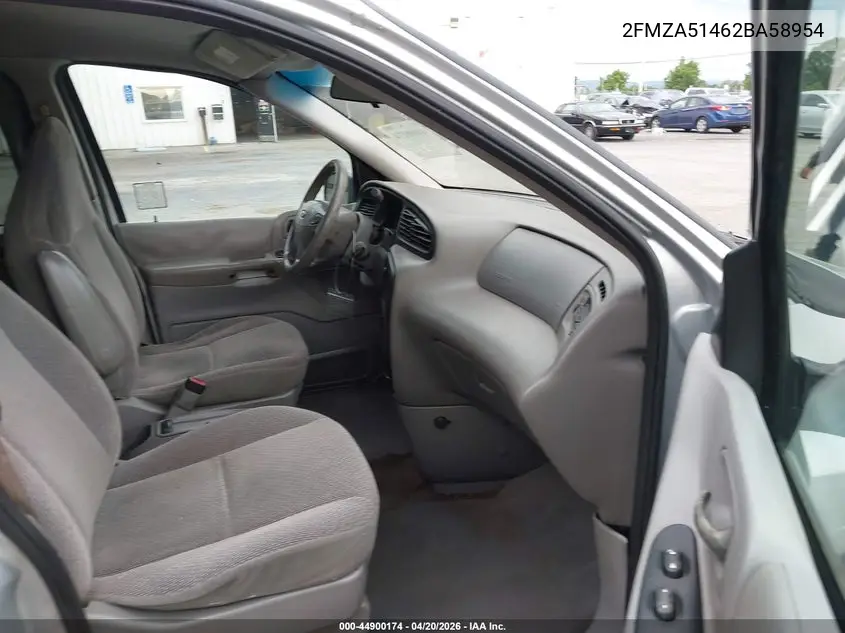 2002 Ford Windstar Lx VIN: 2FMZA51462BA58954 Lot: 44900174