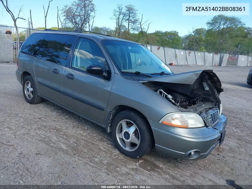 2002 Ford Windstar Lx VIN: 2FMZA51402BB08361 Lot: 44966716