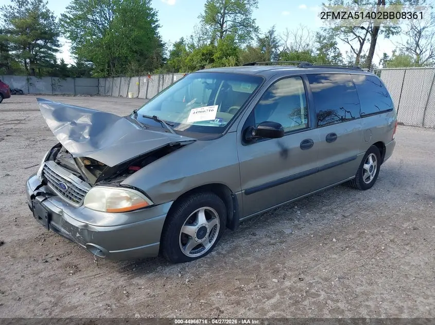 2002 Ford Windstar Lx VIN: 2FMZA51402BB08361 Lot: 44966716