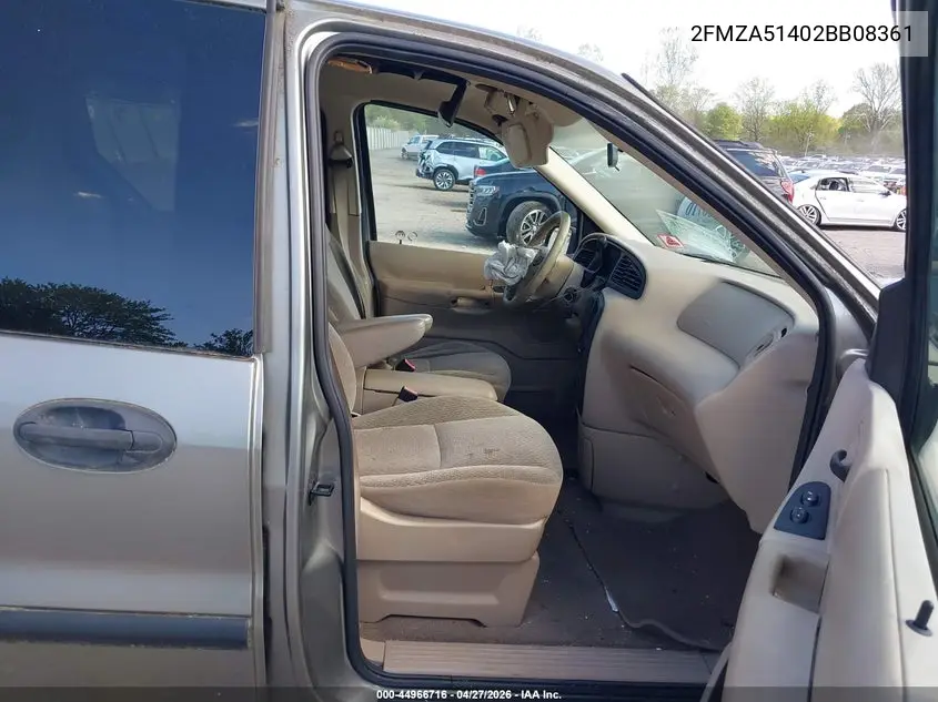 2002 Ford Windstar Lx VIN: 2FMZA51402BB08361 Lot: 44966716