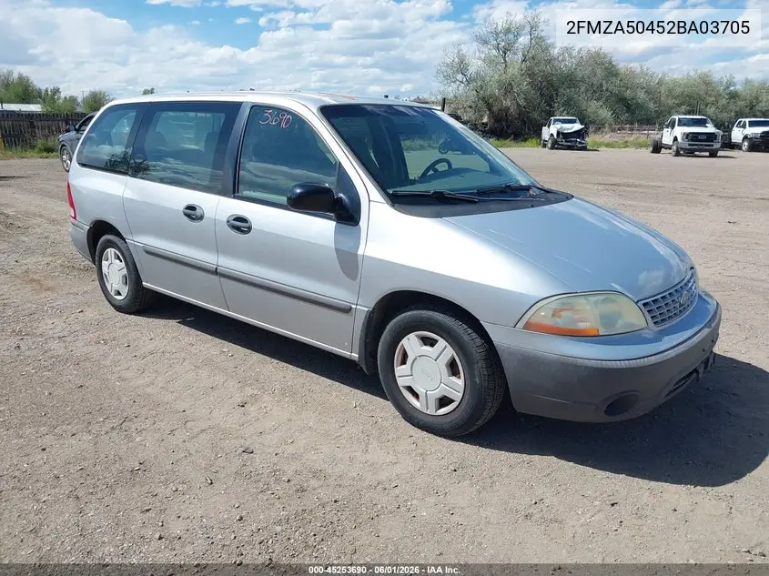 2002 Ford Windstar Lx VIN: 2FMZA50452BA03705 Lot: 45253690