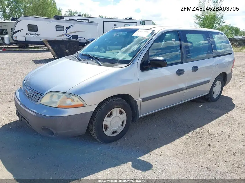 2002 Ford Windstar Lx VIN: 2FMZA50452BA03705 Lot: 45253690