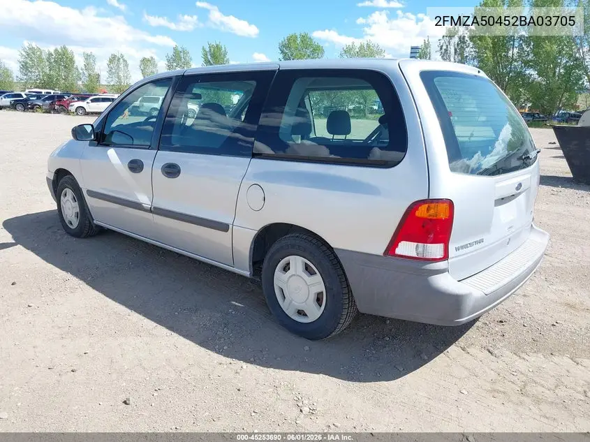 2002 Ford Windstar Lx VIN: 2FMZA50452BA03705 Lot: 45253690