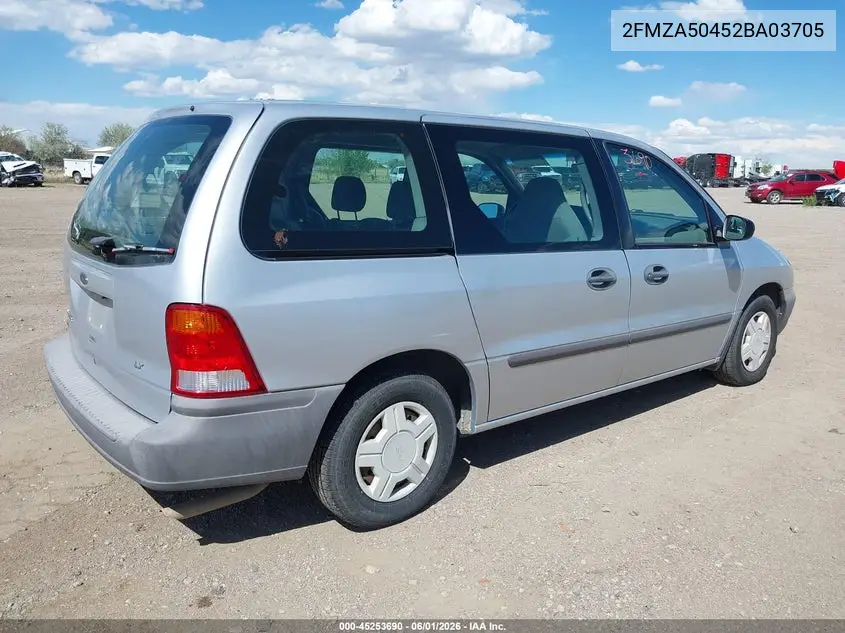 2002 Ford Windstar Lx VIN: 2FMZA50452BA03705 Lot: 45253690