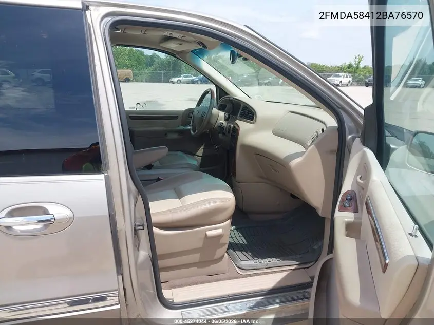 2002 Ford Windstar Limited VIN: 2FMDA58412BA76570 Lot: 45274044