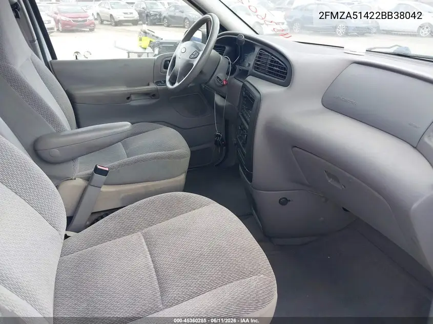 2002 Ford Windstar Lx VIN: 2FMZA51422BB38042 Lot: 45360285