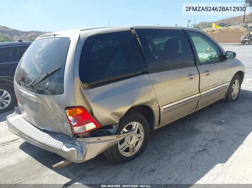 2002 Ford Windstar Se VIN: 2FMZA52462BA12930 Lot: 45461099
