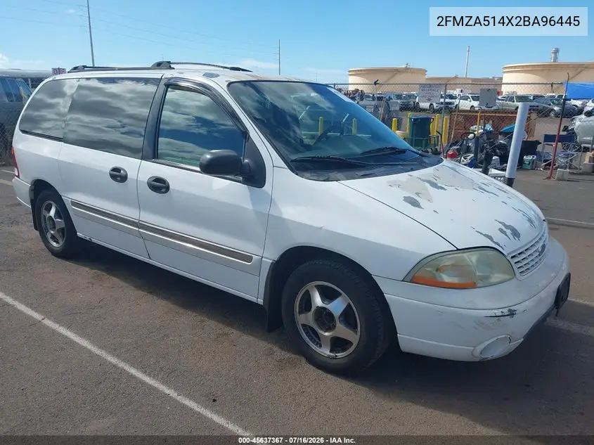 2002 Ford Windstar Lx VIN: 2FMZA514X2BA96445 Lot: 45637367