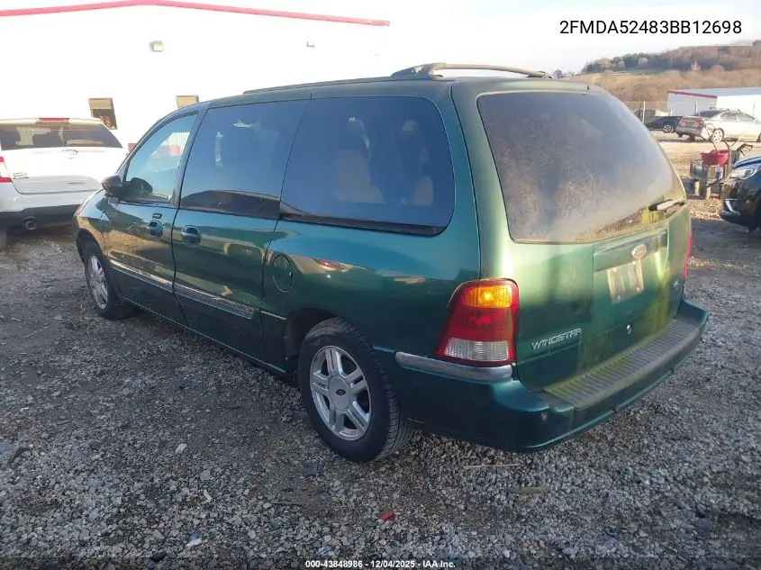 2003 Ford Windstar Se VIN: 2FMDA52483BB12698 Lot: 43848986