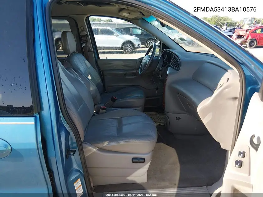2003 Ford Windstar Sel VIN: 2FMDA53413BA10576 Lot: 45058499