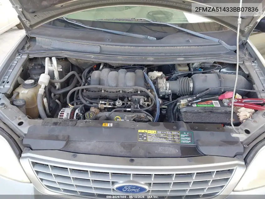 2003 Ford Windstar Lx VIN: 2FMZA51433BB07836 Lot: 45297889