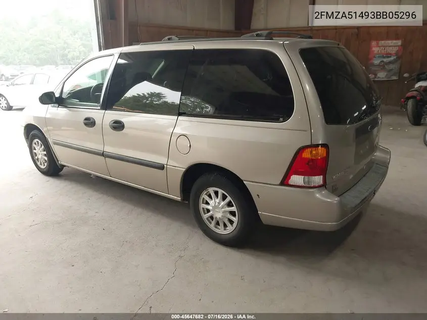 2003 Ford Windstar Lx VIN: 2FMZA51493BB05296 Lot: 45647682