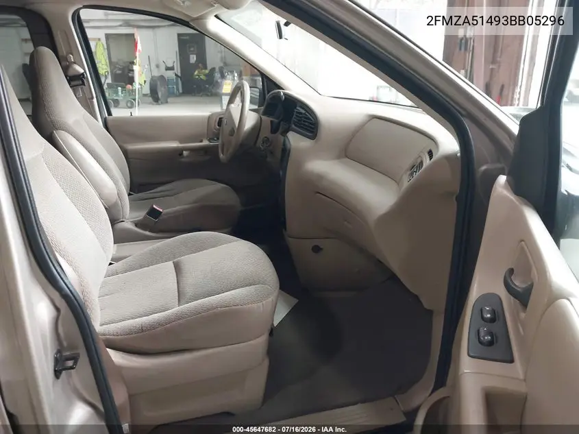 2003 Ford Windstar Lx VIN: 2FMZA51493BB05296 Lot: 45647682