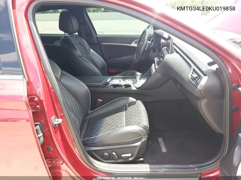 2019 Genesis G70 VIN: KMTG34LE0KU019858 Lot: 45068366