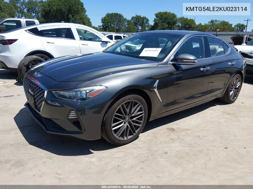 2019 Genesis G70 3.3T Advanced VIN: KMTG54LE2KU023114 Lot: 45192415