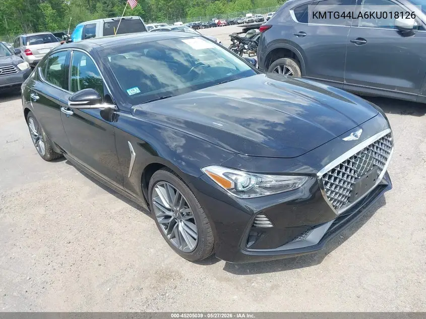 2019 Genesis G70 VIN: KMTG44LA6KU018126 Lot: 45205039