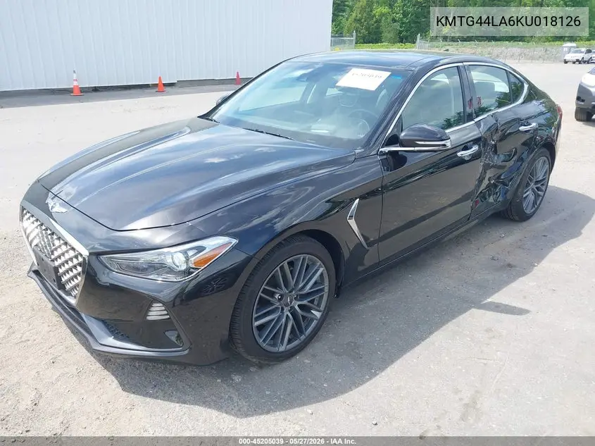 2019 Genesis G70 VIN: KMTG44LA6KU018126 Lot: 45205039