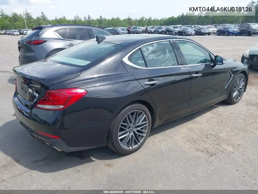 2019 Genesis G70 VIN: KMTG44LA6KU018126 Lot: 45205039
