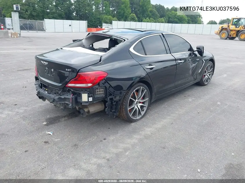 2019 Genesis G70 VIN: KMTG74LE3KU037596 Lot: 45293558