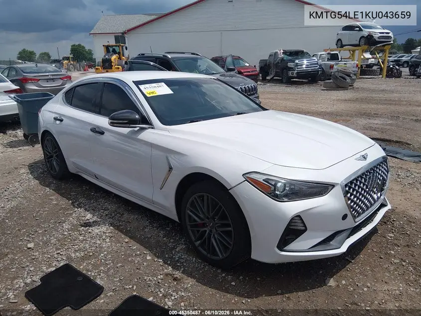 2019 Genesis G70 3.3T Advanced VIN: KMTG54LE1KU043659 Lot: 45350487
