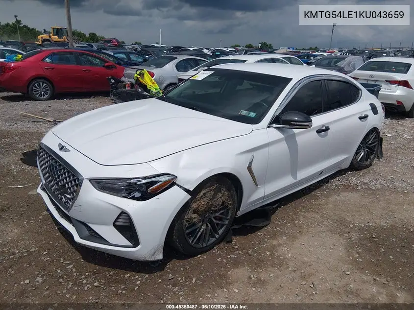 2019 Genesis G70 3.3T Advanced VIN: KMTG54LE1KU043659 Lot: 45350487