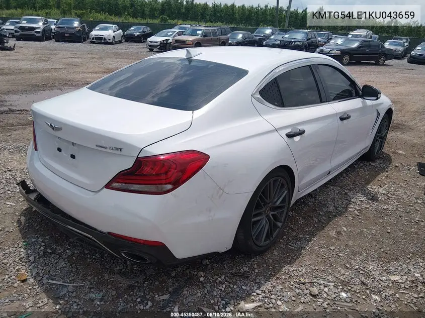 2019 Genesis G70 3.3T Advanced VIN: KMTG54LE1KU043659 Lot: 45350487