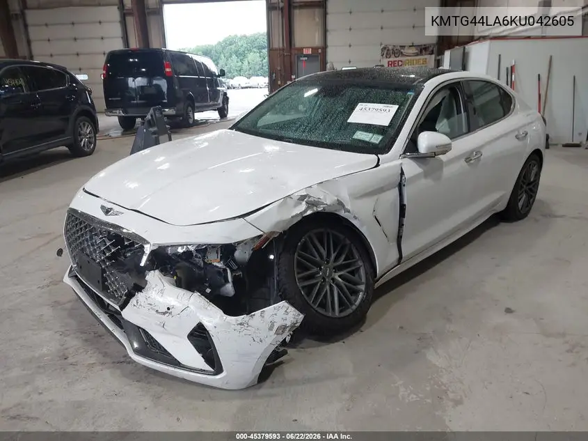 2019 Genesis G70 2.0T Advanced VIN: KMTG44LA6KU042605 Lot: 45379593