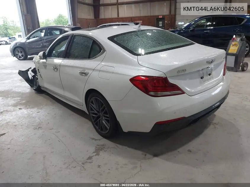 2019 Genesis G70 2.0T Advanced VIN: KMTG44LA6KU042605 Lot: 45379593