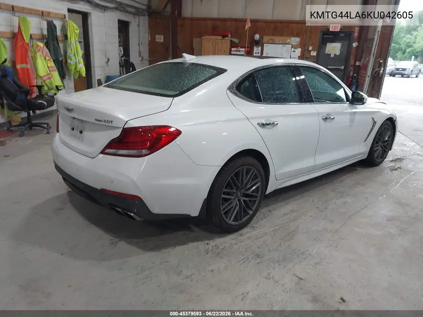 2019 Genesis G70 2.0T Advanced VIN: KMTG44LA6KU042605 Lot: 45379593