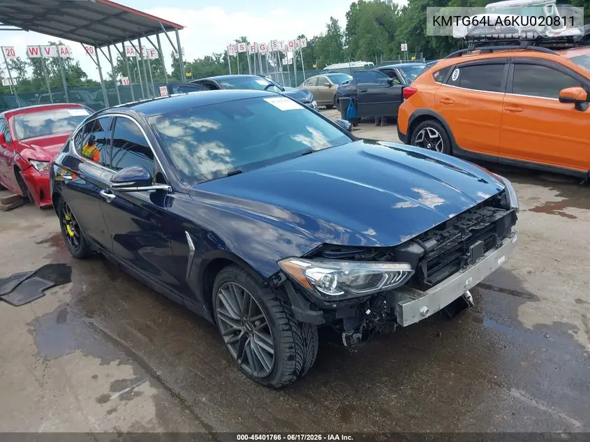 2019 Genesis G70 2.0T Advanced VIN: KMTG64LA6KU020811 Lot: 45401766